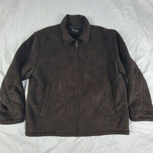 Dockers Premium Mens 2XL Dark Brown Jacket Winter Warm Casual Outdoors Comfort